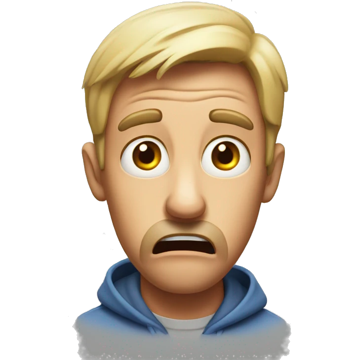 A shocked man emoji