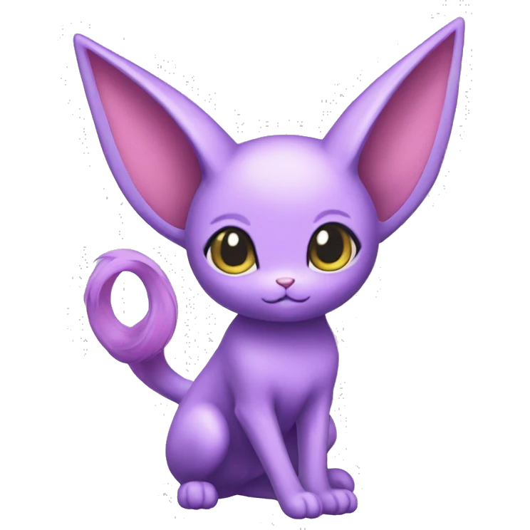 Kawaii Espeon full body emoji