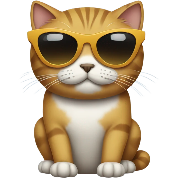 Cat with sunglasses emoji