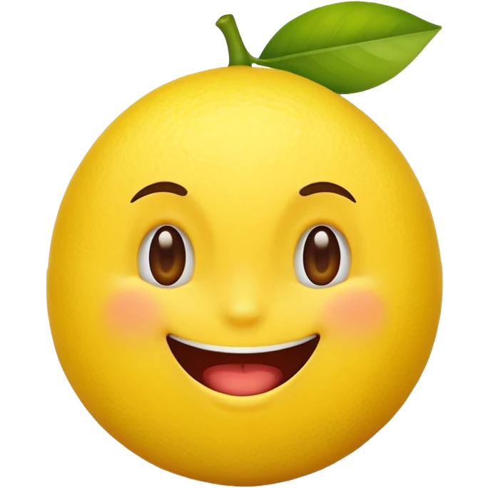 A emoji reaction to a lemon emoji
