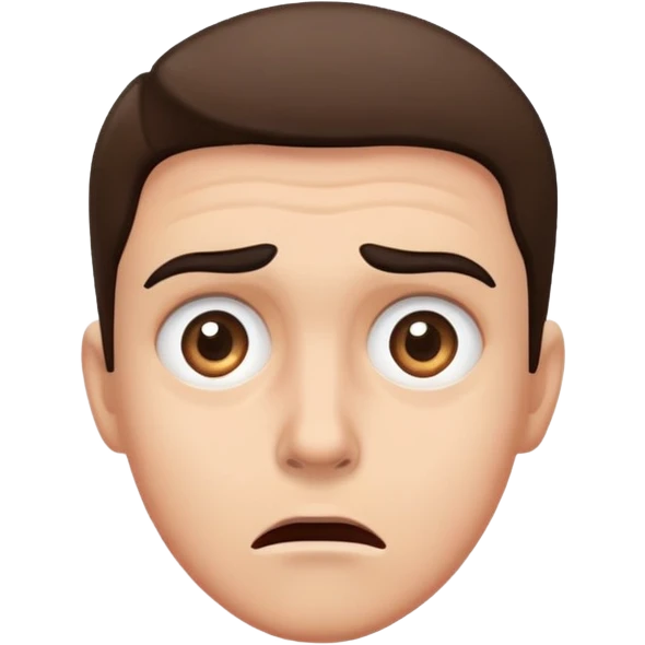 im scared eyebrow raise  emoji
