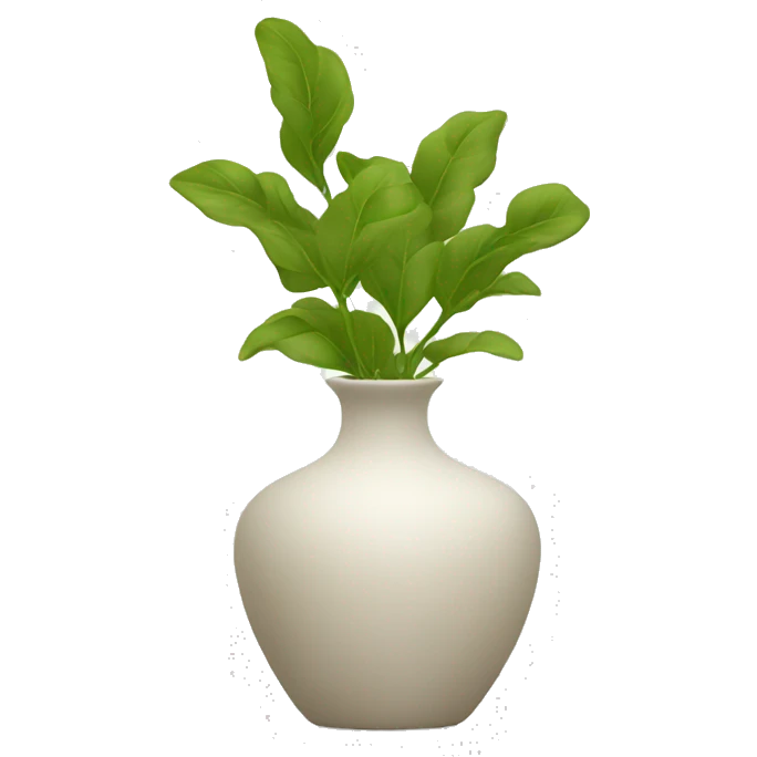 Vase minimalist emoji