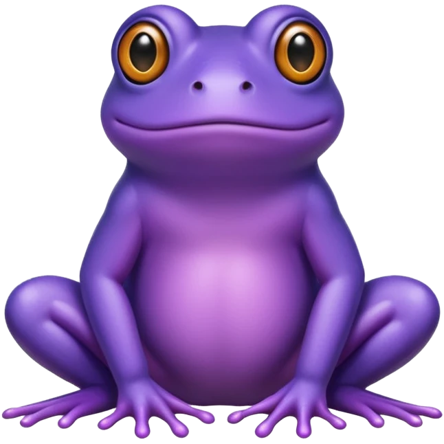 Frog purple emoji