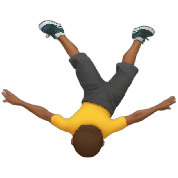 guy doing a backflip emoji