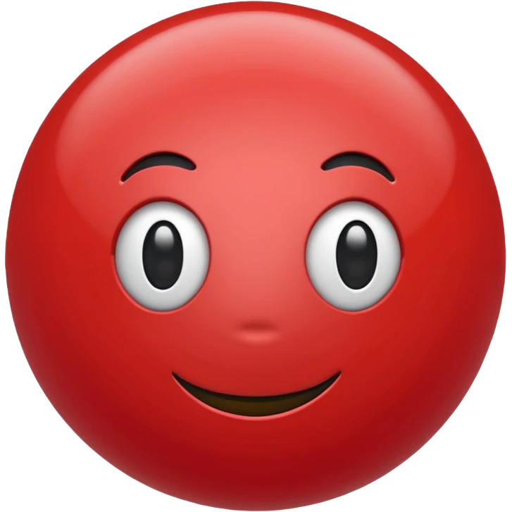 red plastic ball emoji