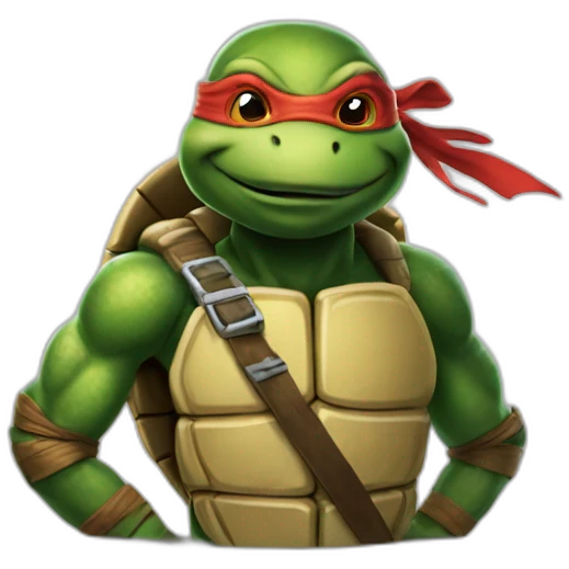 ninja turtle hyper realistic emoji