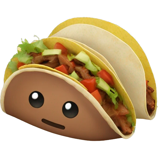 Beef brisket tacos emoji