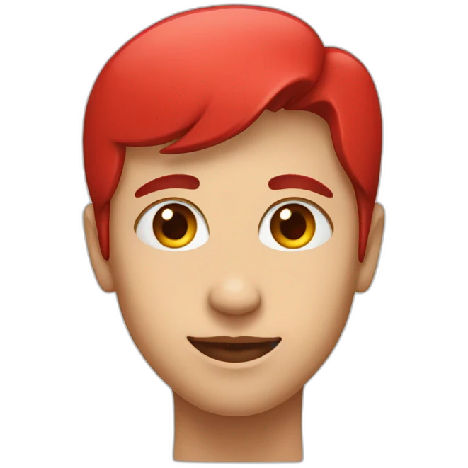 Face on red heart emoji