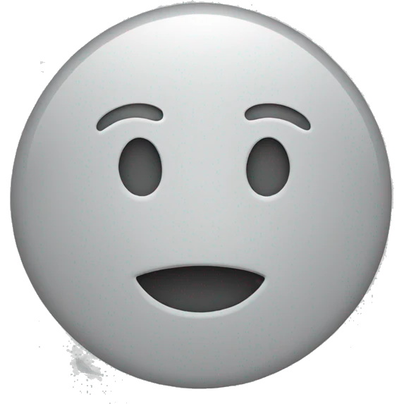 create a simple circle filled with gray color, without outline, shadows or other details emoji