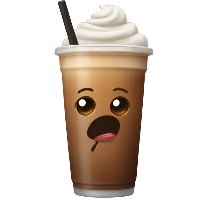 Iced coffee emoji