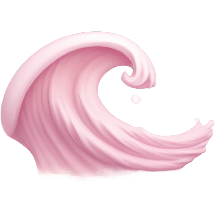 pink wave emoji