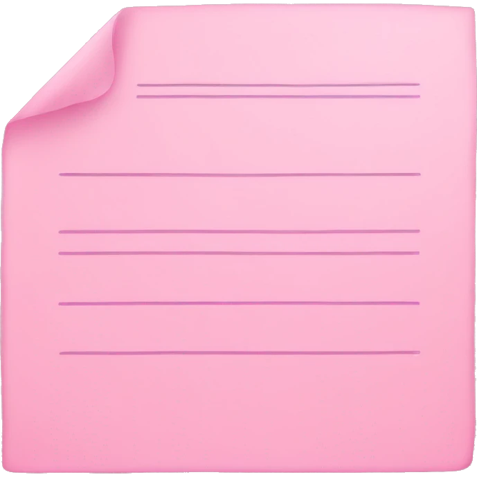 pink document emoji