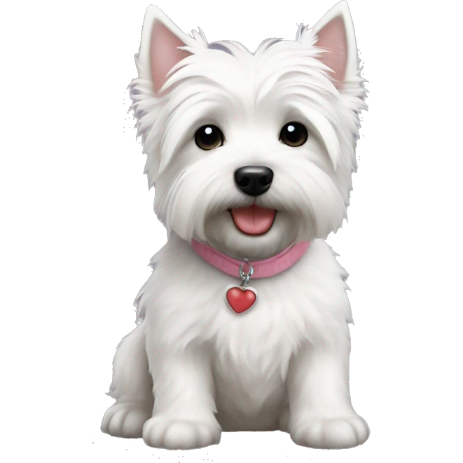 Westie love baby cute emoji