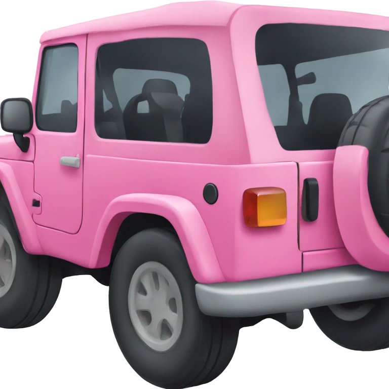 pink jeep emoji