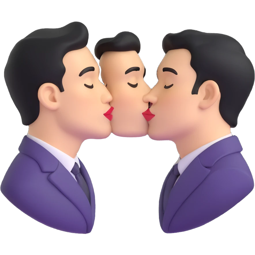 two men kissing emoji
