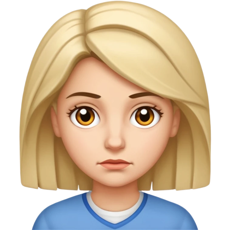 Teresa from the Maze Runner, determined emoji