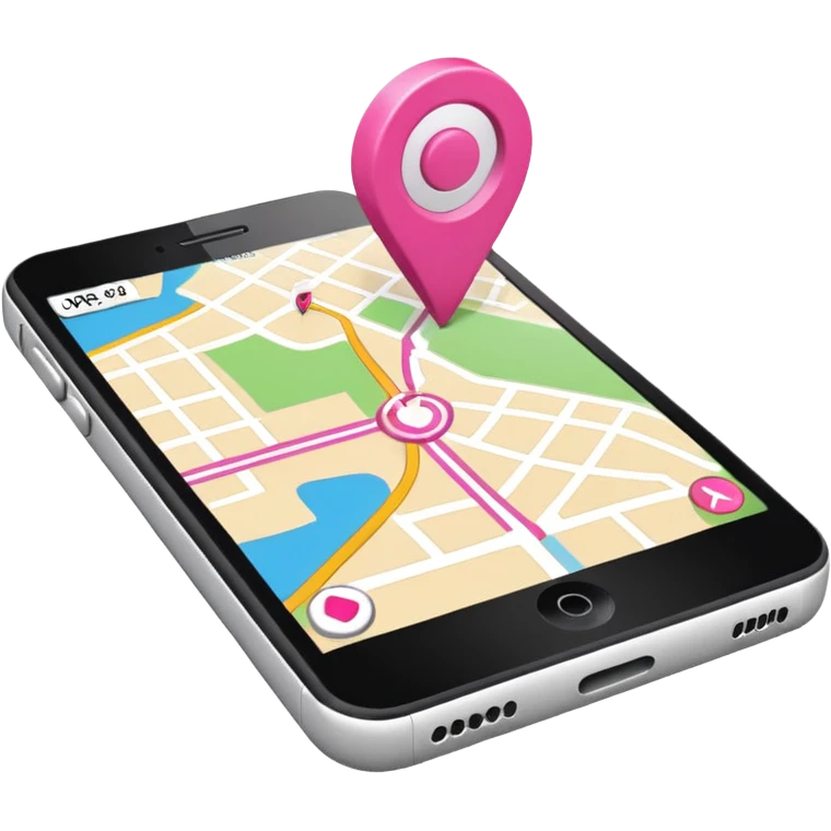 pink gps map emoji
