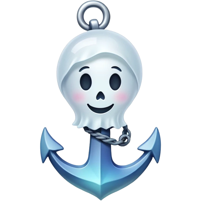 generate a ghost emoji, but in an anchor  emoji