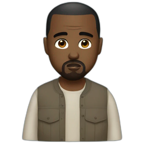 blue kanye west emoji