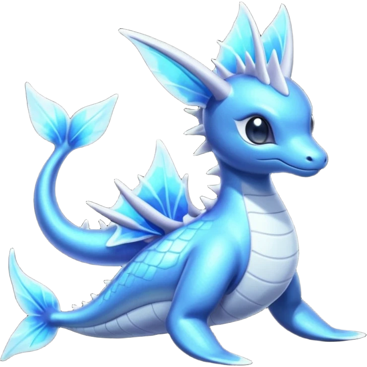 Shiny Colorful Iridescent Bioluminescent Glowing Neon Lapras-Meloetta-Vaporeon-Dialga-Suicune-fusion emoji