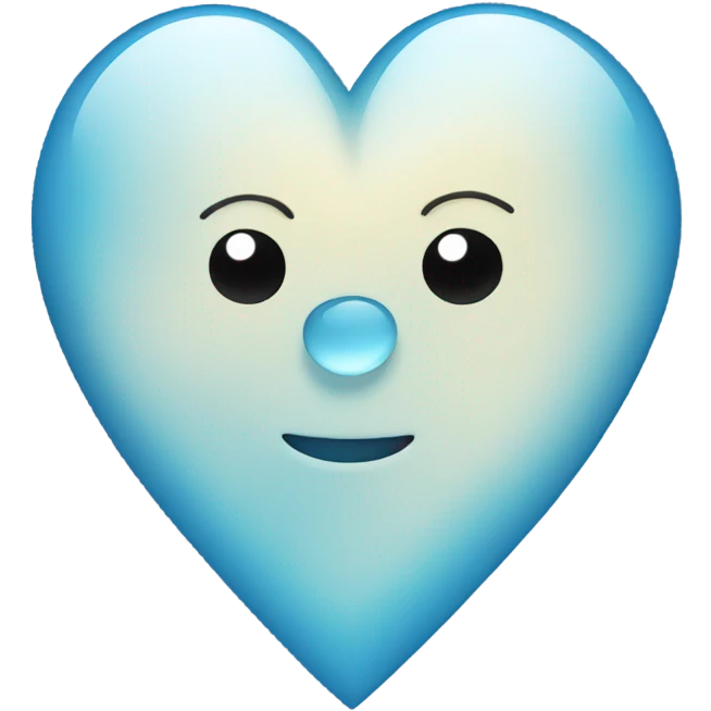 Heart blue crystal emoji