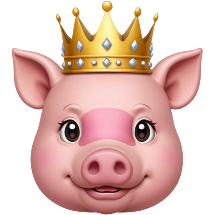 pig with a crown emoji