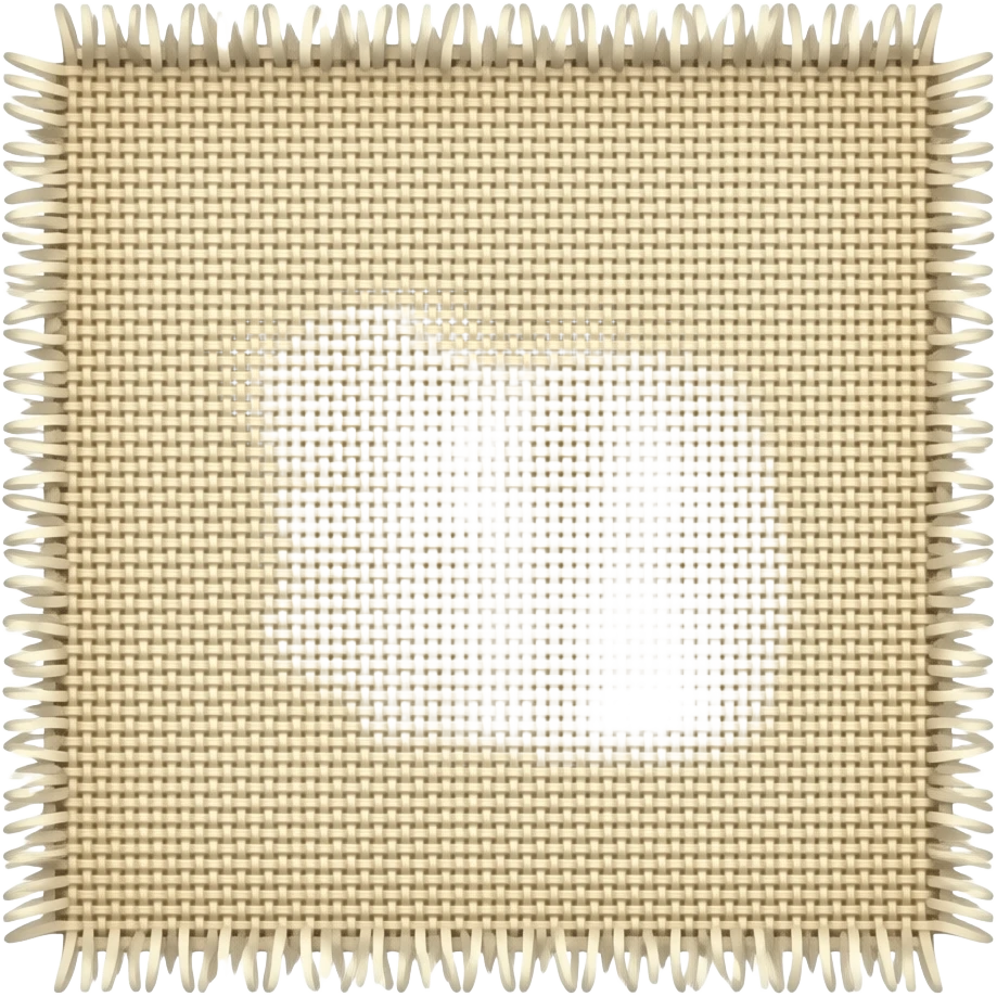 Unfinished fabric emoji