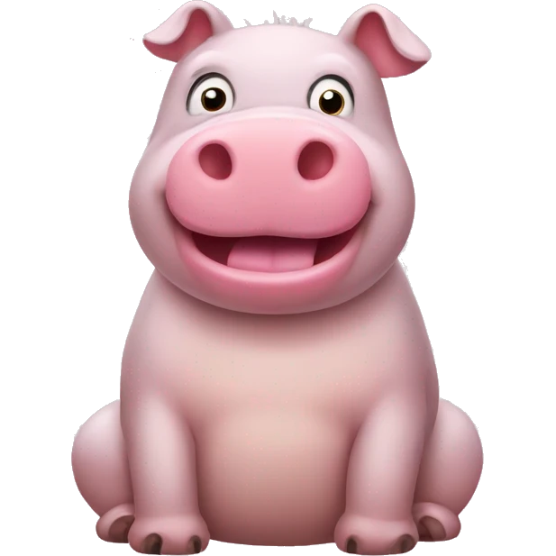 Combination of Hippopotamus and Pig emoji