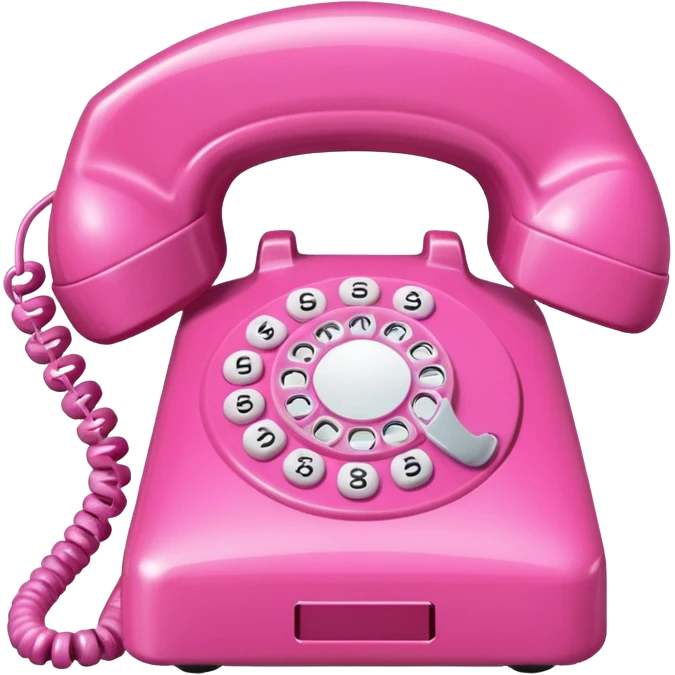 pink phone call caller id bubble emoji