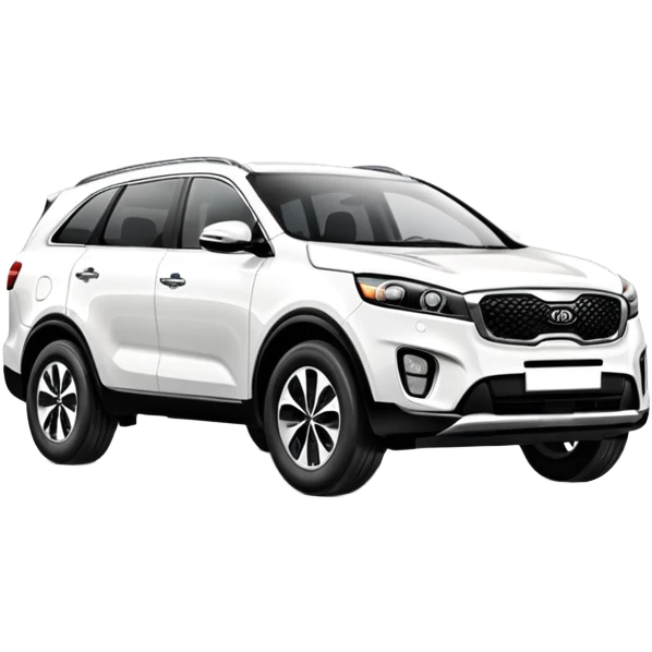 white Kia Sorento SUV car emoji