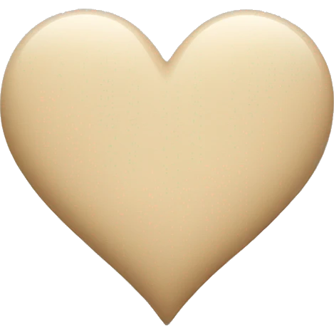 Beige Heart  emoji