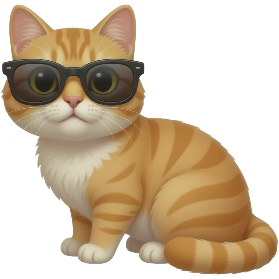 Cat wearing sunglasses emoji