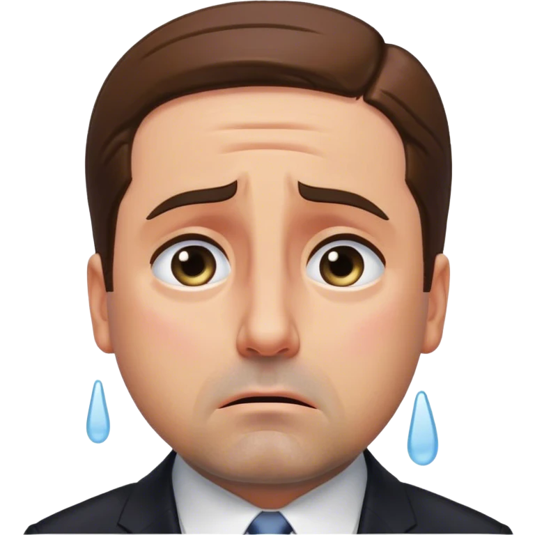 Michael Scott crying emoji