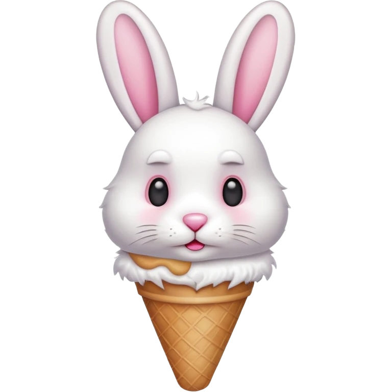 Ice cream rabbit  emoji