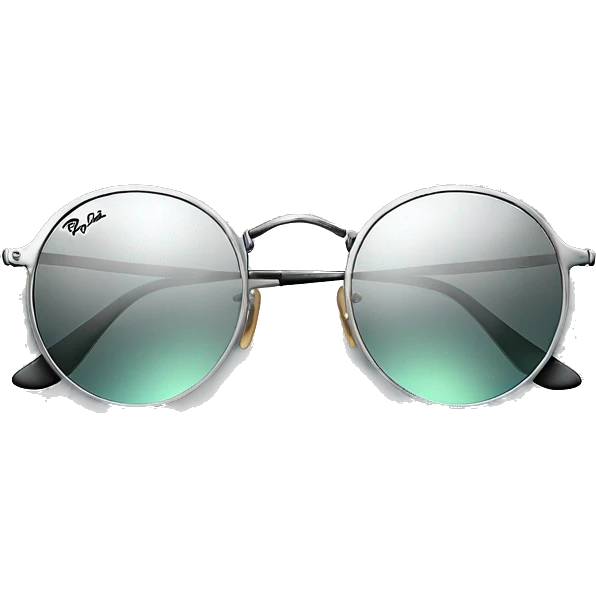ray ban round metal sunglasses emoji