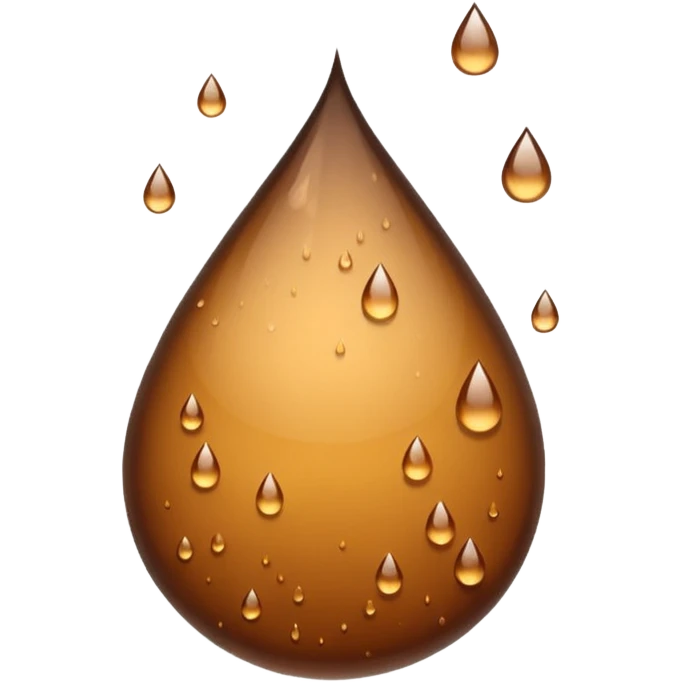Lots of brown rain drops  emoji