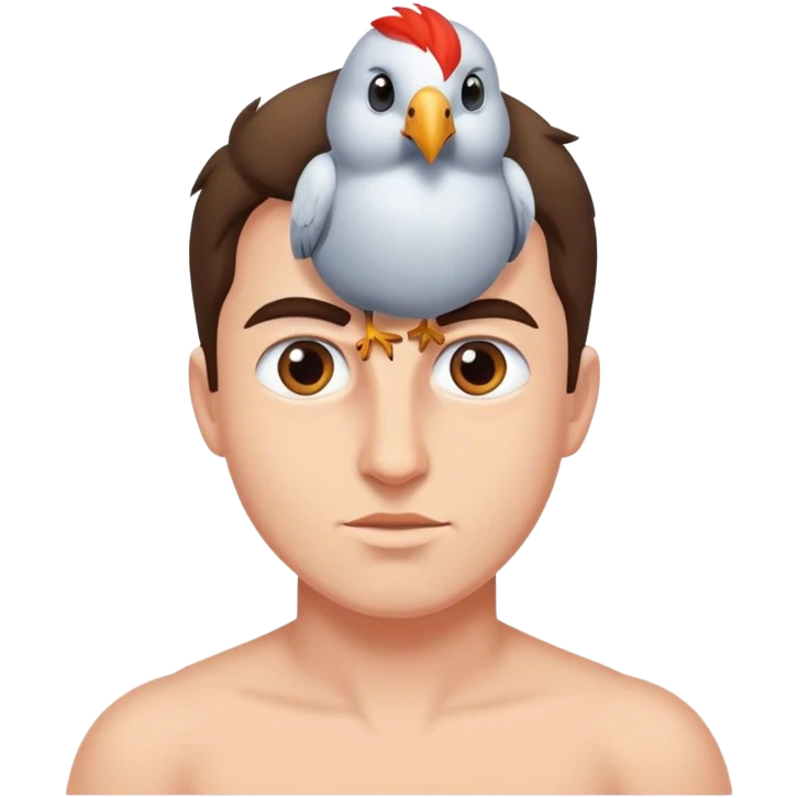 David with a scird  emoji