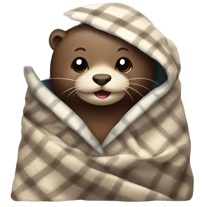 otter in blanket emoji