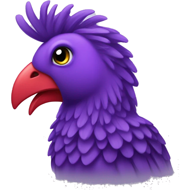 Purple Liverbird emoji