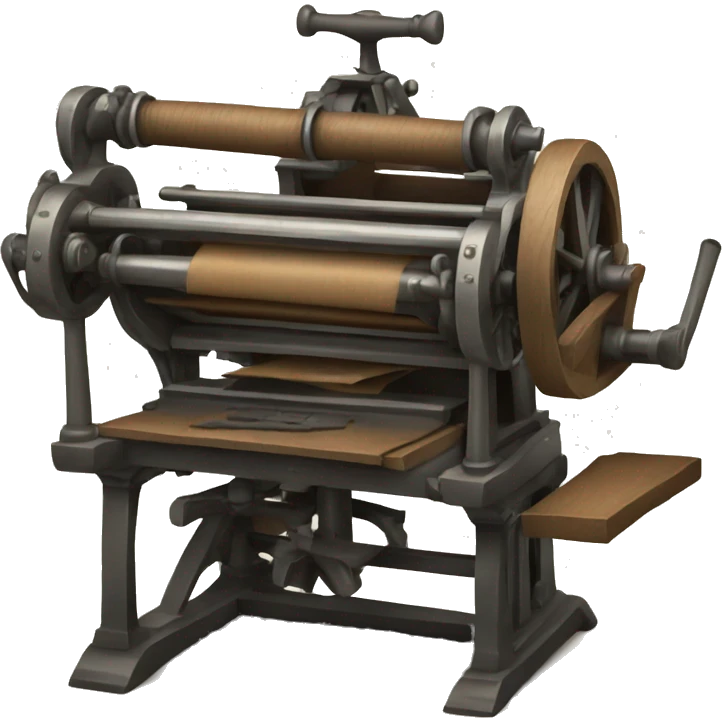 old printing press emoji