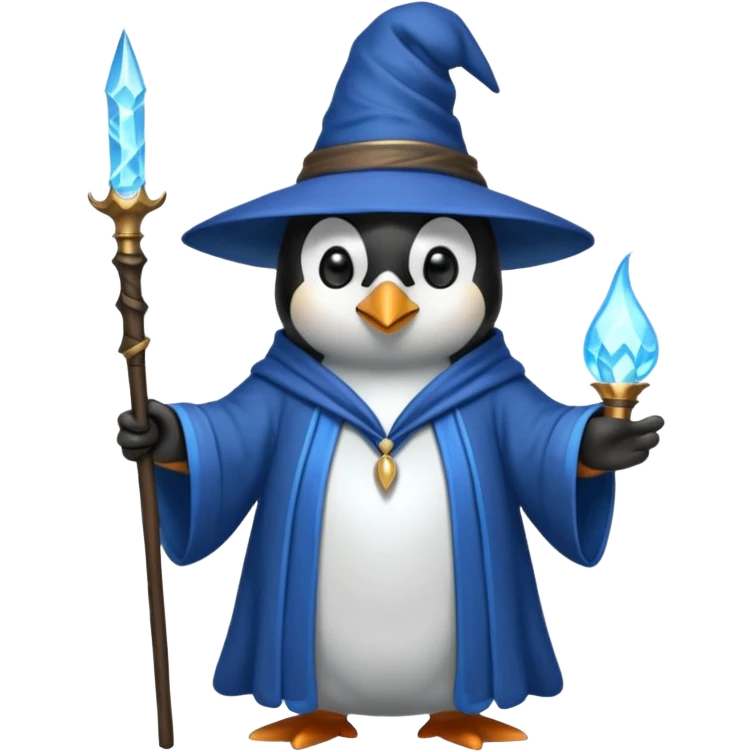 Penguin Wizard emoji