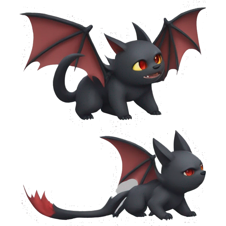 Bat-Litten-Zoroark full body emoji