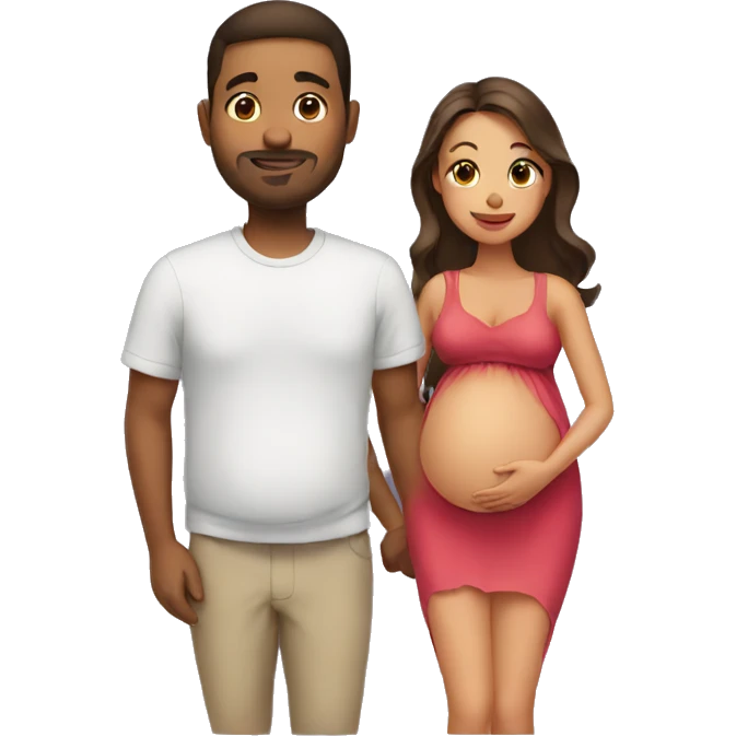 Pregnant in love emoji