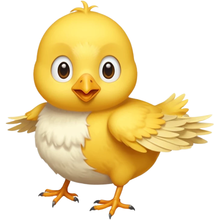 chick flying glider emoji