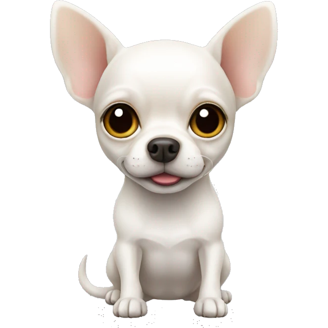 Chihuahua white emoji