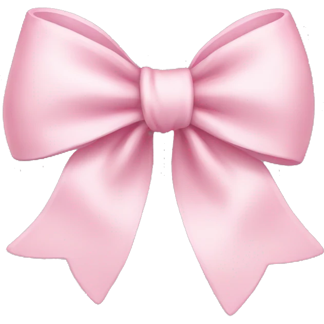 light pink bow  emoji