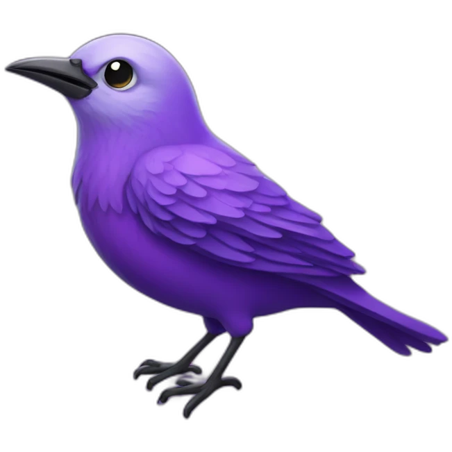 purple mystic bird emoji