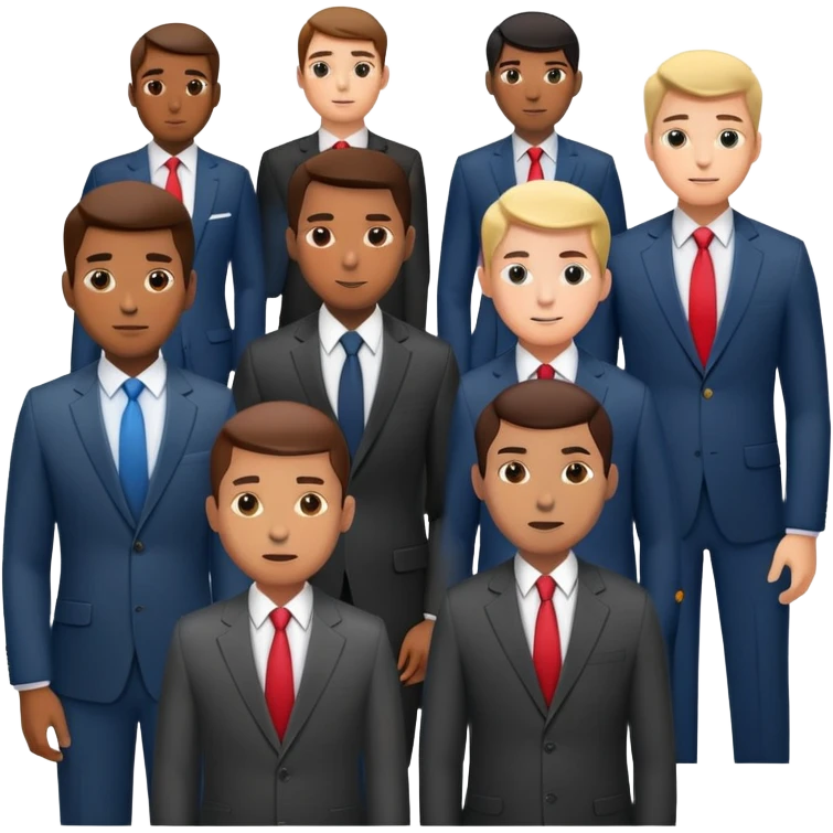Motivated business men emoji