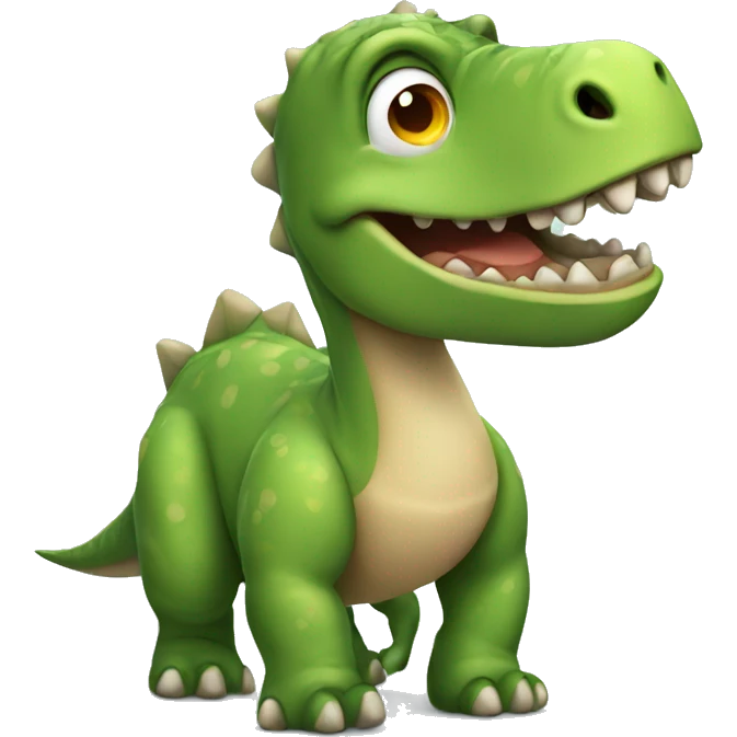 A happy dinosaur  emoji