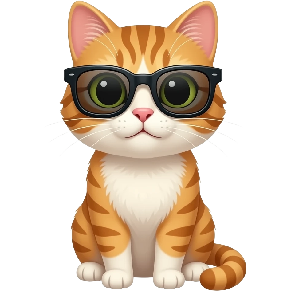 Cat wearing sunglasses emoji